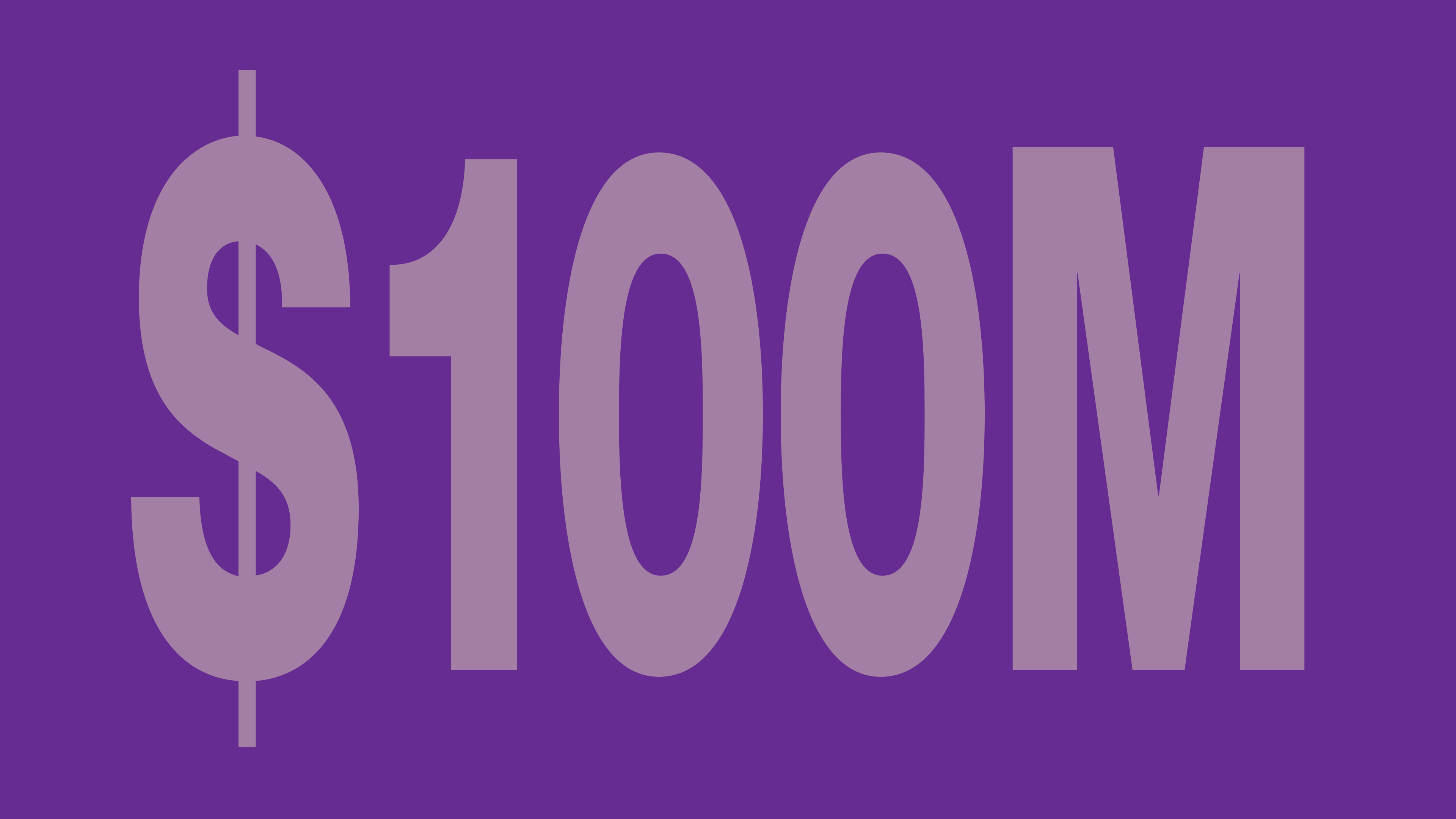 $100M