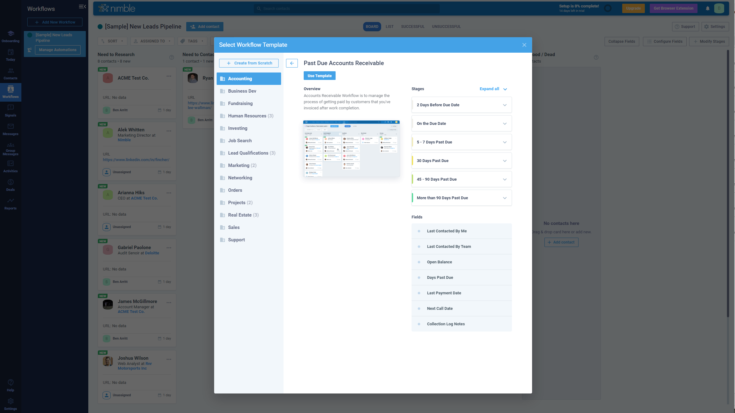 Nimble Example Workflows